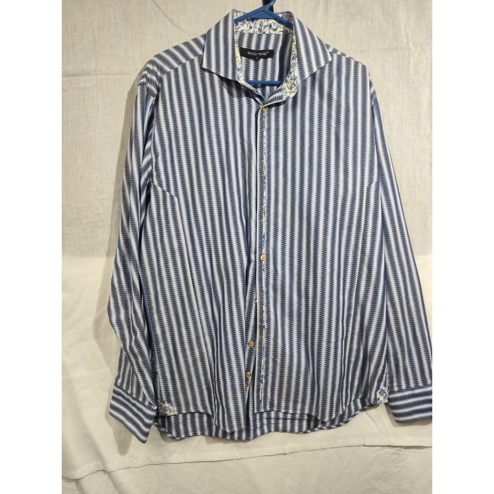 Bogosse Men's Long Sleeve Shirt Button-Up Size 5 (XL) Turkey Boho
